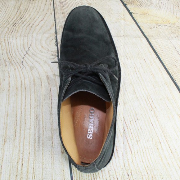 SEBAGO Black Suede Leather Chukka Style Desert Crepe Sole Ankle Boots US 8 - Picture 5 of 8